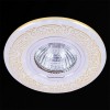 Встраиваемый светильник 09502-9.0-001MN MR16+LED3W WH/GD