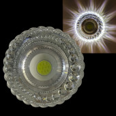 Встраиваемый светильник  42238-9.0-001PL MR16+LED3W CL