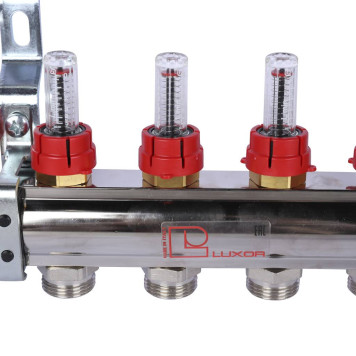 Коллектор Luxor CD 477/4 с расходомерами в сборе-3