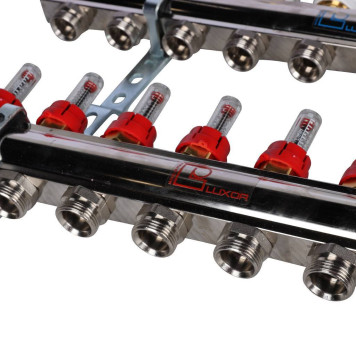 Коллектор Luxor CD 477/4 с расходомерами в сборе-6