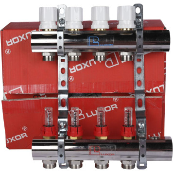 Коллектор Luxor CD 477/4 с расходомерами в сборе-7