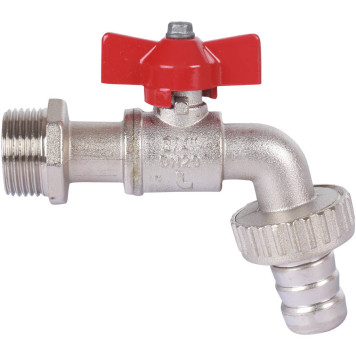 Шаровой сливной кран Itap 168 3/4 GAR с латунным штуцером и ручкой-бабочкой-1