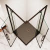 Душевой уголок с распашными дверями на петлях - RGW SV-33B 900x900