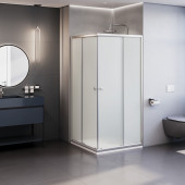 Душевой уголок квадратный, раздвижной у угла - TN-206-J 900x900