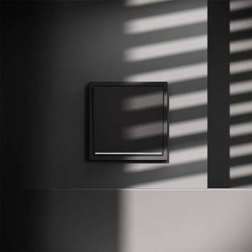 Выключатель одноклавишный с подсветкой без рамки Voltum S70 VLS010208-5