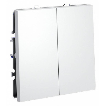 Выключатель двухклавишный без рамки Voltum S70 VLS020602