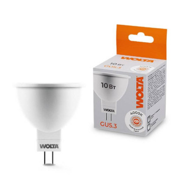 Лампа светодиодная Wolta GU5.3 10Вт 4000K 25SMR16-220-10GU5.3-1