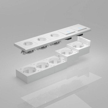 Короб накладной для розетки Werkel белый W8000001-1