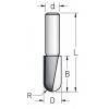 Фреза галтельная пазовая DIMAR 3.2x9.5x44x6 R1.6 RBL0323 (RBL0323)