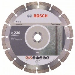 Алмазный отрезной круг по бетону Bosch Standard for Concrete 230x22.23x2.3x10 мм (2608602200)