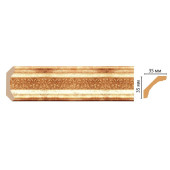 Плинтус потолочный DECOMASTER 167S-126 (35*35*2400мм)