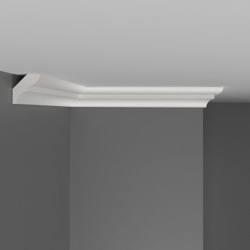 Плинтус потолочный гладкий DECOMASTER D008ДМ (28*26*2000мм)