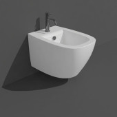 Simas Juniper Биде подвесное 53,5x370xh32см., с 1 отв., цвет: белый глянец. F85,  JU19bi