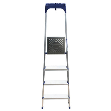 Стремянка Алюмет 4 ступени алюминиевая с пластиковым органайзером-3
