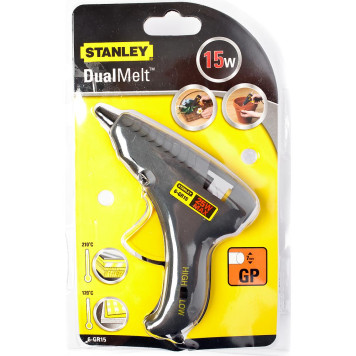 Пистолет клеевой Stanley dual temp 6-gr15 ф7,0мм х 15вт/220в 6-gr15-3