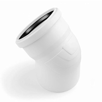 Отвод 15° Rehau RAUPIANO DN 110 мм. 11231321001