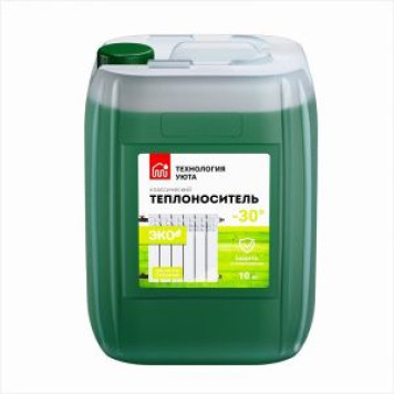 Теплоносители из пропиленгликоля Теплоноситель ТЕХНОЛОГИЯ УЮТА ЭКО -30°С (пропиленгликоль), 10 кг. TA 569214