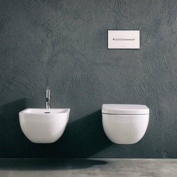 Antonio Lupi Onda Клавиша смыва двойная, для инсталляций Geberit UP320, Unica, Unica+, Sigma8, цвет: сатинированная сталь-2