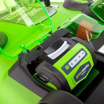 Газонокосилка аккумуляторная Greenworks G40LM49DB Twin Force (без АКБ и ЗУ)-7