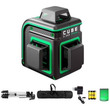 Уровень лазерный ADA CUBE 3-360 GREEN Professional Edition-1