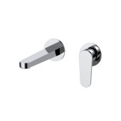 AQM6915CR Novara Смеситель для раковины настенный на 2отв., цвет хром AQM6915CR