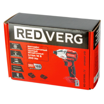 Винтоверт аккумуляторный ударный бесщеточный REDVERG RD-IDR18BL/U (без акк, без з/у)-9