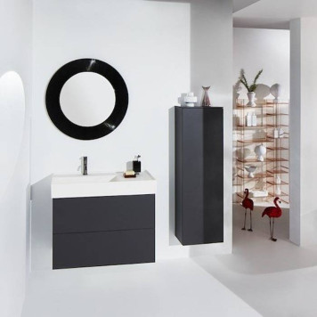Laufen Kartell Стакан 7х7х12см., настольный, пластик, цвет: плотный черный. 3.8233.0.091.000.1-2