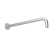 Almar 316 Stainless Steel Кронштейн для верхнего душа, настенный, 45 см с круглым отражателем, цвет: нержавеющая сталь брашированная AISI 316. E021103.316