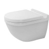 Duravit Starck 3 Комплект: подвесной унитаз Rimless с покрытием WG + сиденье с мягким закрыванием, цвет белый. 45270900A11 (25270900001+006389)