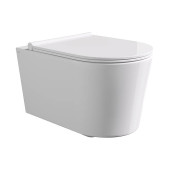 Alice Form Унитаз 50х35см., подвесной, безободковый, без сиденья и крышки, цвет: белый глянцевый. 22300101,  FIX10