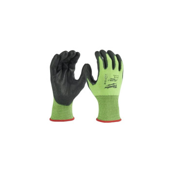 Перчатки защитные Milwaukee Hi-Vis Cut level 5/E, 7/S