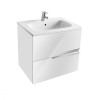 Roca Victoria Nord Ice edition Тумба подвесная 60x45x55см, c 2 ящиками, цвет: белый. Z.RU93.0.273.0