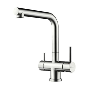 Omoikiri Takamatsu-BN Смеситель для кухни с возм. подключить фильтр, цвет: нержавеющая сталь 4994085