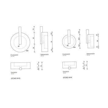 Decor Walther Stone WHG Крючок подвесной, цвет: белый / сталь матовая. 0972755-1