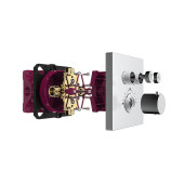 AQM8801CR Встраиваемый термостат с регулировкой напора на 2 потр., хром AQM8801CR