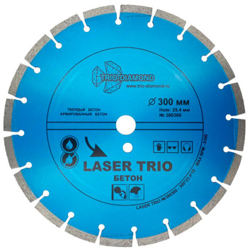 Диск алмазный Trio-Diamond 300*25,4 Trio Diamond Лазер бетон 380300