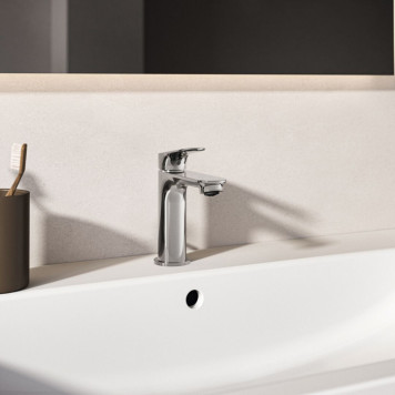 Ideal Standard Ceralife O Смеситель для раковины H10см., на 1 отв., без донного клапана, цвет: хром. BE111AA-4