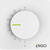 Терморегулятор, ENGO, непрограммируемый, 230 В, белый