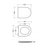 Globo Forty3 Сиденье новое быстросъемное для унитаза FOS02/FOS03/FO001/FO002/FOB03/FOB05/FOB01/FOB02, duroplast, с микролифтом, цвет: белый/хром