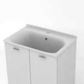 Kerasan Aquadom Раковина 75х50 см, 1 отв., цвет: белый. 029301*1 Kerasan Aquadom Раковина 75х50 см, 1 отв., цвет: белый. 029301*1