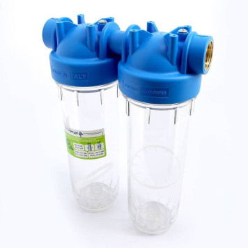 Колба фильтра 10 Atlas Filtri двойная DP DUO 1 2P SX, BX-2