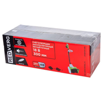 Снегоуборщик аккумуляторный бесщеточный REDVERG RD-SB18-300BL/U-6