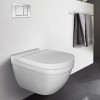 Duravit Starck 3 Комплект: подвесной унитаз Rimless с покрытием WG + сиденье с мягким закрыванием, цвет белый. 45270900A11 (25270900001+006389)