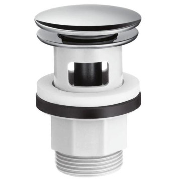 HG 50 105 000 Донный клапан Push-Open 1¼ для раковин с переливом и биде 50105000