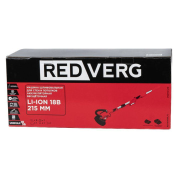 Машина шлифовальная для стен и потолков аккумуляторная бесщеточная REDVERG RD-WS18BL/U (без акк, без з/у)-13