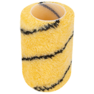 Ролик полиакриловый, бежевый с черной полоской, диам. 40/61 мм; ворс 10,4 мм, 100 мм-3