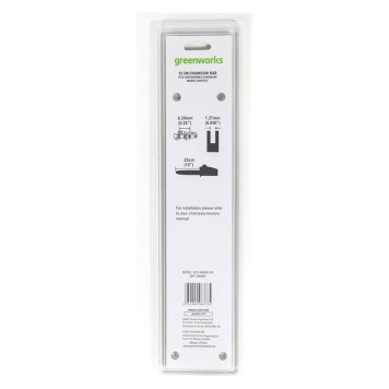 Шина Greenworks 25 см для цепной пилы Greenworks GD40TCS 40V 2003807-2