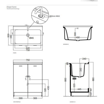 Kerasan Aquadom Раковина 75х50 см, 1 отв., цвет: белый-1