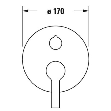 Duravit B.2 Смеситель для душа, встраиваемый, с переключателем и перепускным клапаном, цвет: хром. GK0900000000, B24210012010-1