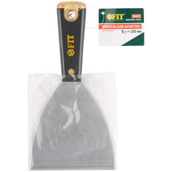 Шпатель для удаления ржавчины Профи, толщ. лезвия 1 мм, пластик.ручка с метал.бойком 4 (100 мм)-2